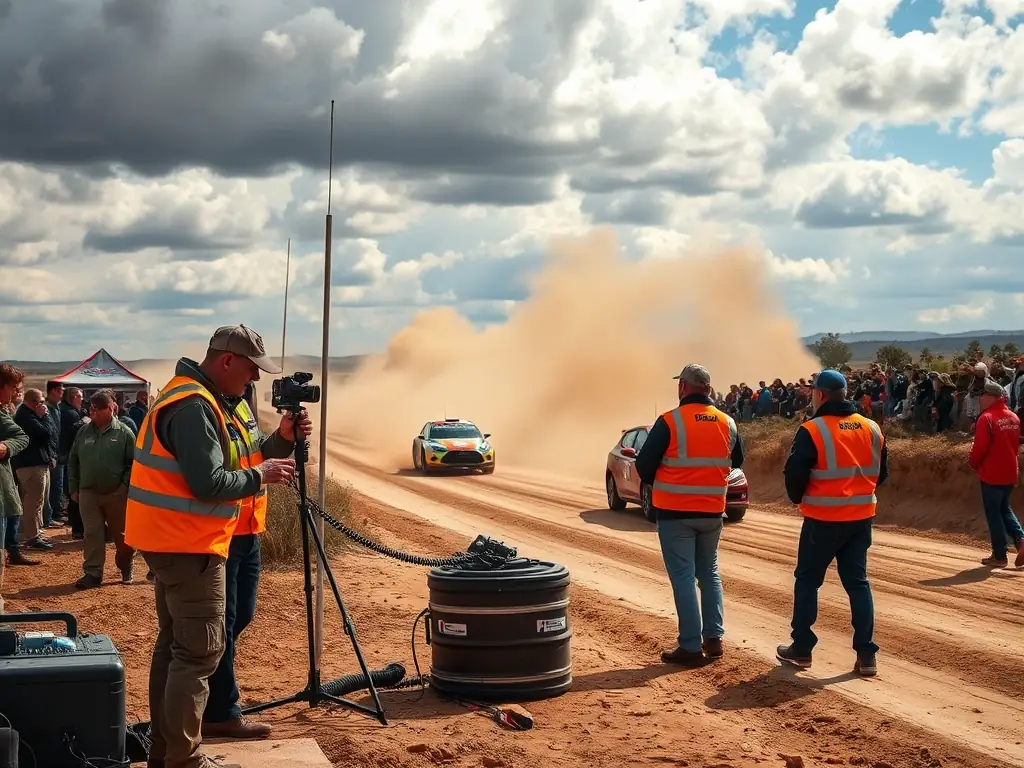 A 4L EXPRESS team participating in the 4L Trophy rally, demonstrating responsible involvement in motorsport events.